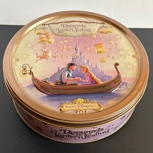 Disney Tokyo Resort 2024 Fantasy Springs Rapunzel Flynn Cookie Tin Can 3D Empty